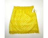 Liz Claiborne Women&#39;s Skirt Size L Yellow Nylon Cotton NEW JB21 - £9.46 GBP