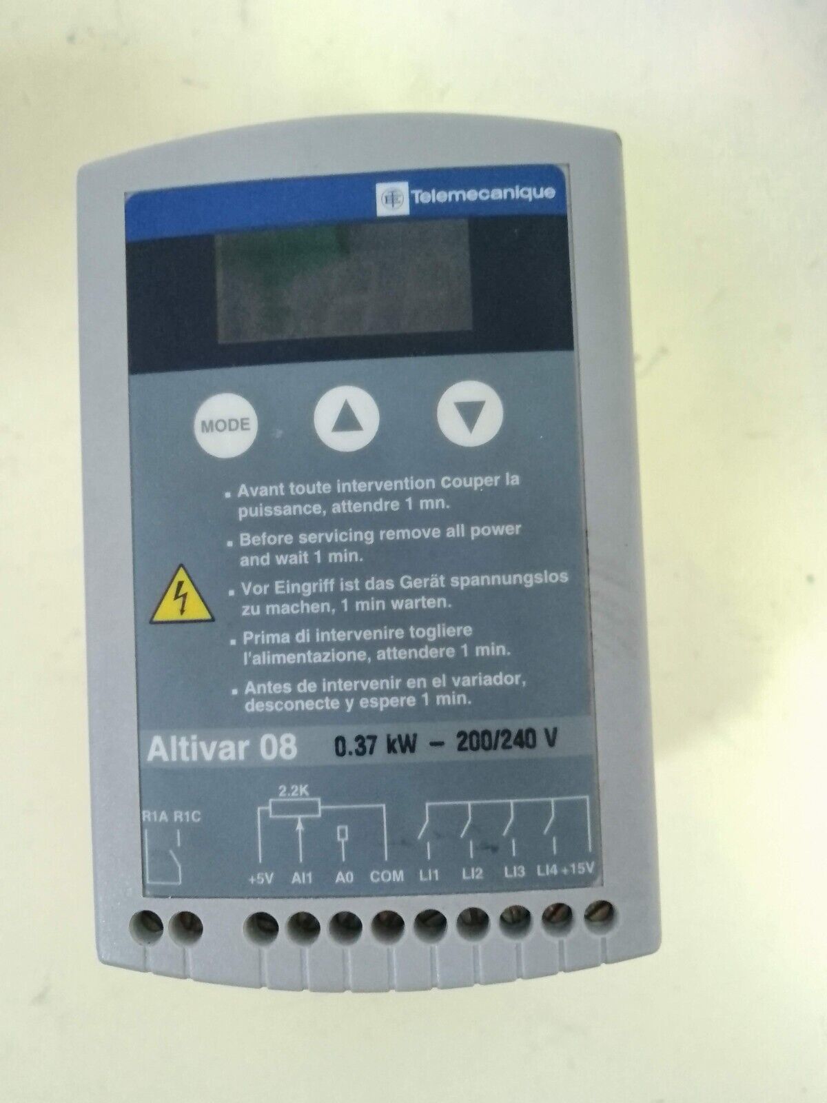 Telemecaniquie Altivar 08 ATV08HU09M2 0.37kW-200/240V - $106.92