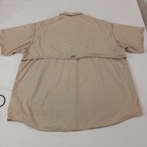 Columbia Shirt Men's XL Brown Check Cotton Short Sleeve Super Bonehead FM7272 image 2