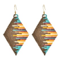 New Abstraction Handmade Earrings For Women Bohemian Mujer Bijoux Pendientes Boh - £14.11 GBP