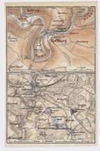 1911 Original Antique Map Of Kyllburg Daun Mehren RHINELAND-PALATINATE Germany - £16.77 GBP