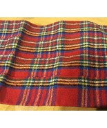 Vtg Red Plaid Silk Cumberbund - $28.17 CAD