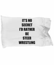 Steer Wrestling Pillowcase Sport Fan Lover Funny Gift Idea for Bed Set Standard  - £17.38 GBP