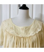 Vintage Sears Nightgown Robe 40-42 Embroidered Lacey Lightweight Nightwear - $27.27 CAD