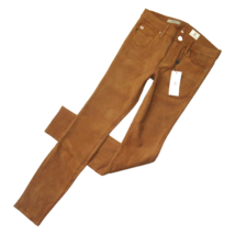 NWT Adriano Goldschmied Legging Super Skinny in Hazelnut Suede Leather Pants 27 - £158.65 GBP