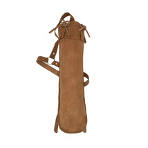 Genuine Suede Leather Back Arrow Holder, Archery Quiver for Arrows and H... - £18.20 GBP