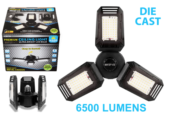 Primary image for LED Garage Lights, Ultra Bright 6500 Lumens with free shipping