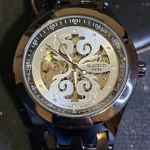 Swatch Swiss Automatic Black stainles Steel sistem51 watch 4 yrs old ag ... - $209.00