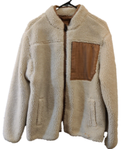 Men&#39;s Duluth Trading Company Faux Fur  Sherpa Jacket Full Zip Size Medium - £23.92 GBP