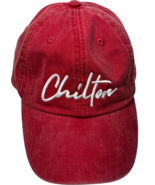light red strapback Chilton Hat with Lubbock original Chilton recipe on ... - €13,66 EUR