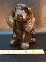 Black Ceramic Cocker Spaniel Puppy Figurine 7.5&quot; tall BC302 - $5.95