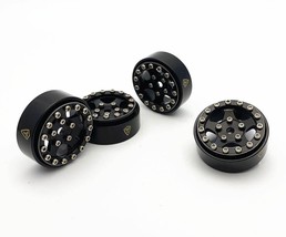 1.0" Aluminum B-Type Beadlock Wheels Black/Black (4) - £35.91 GBP