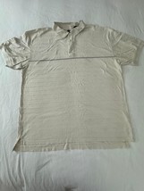 Izod Men's Tan Cotton Stripes Short Sleeve Polo Shirt Size 2X image 5