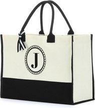 Canvas Tote Bag for Women Birthday Bag Beach Bag Personalized Bags Monogrammed G - £19.58 GBP