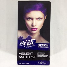 Splat Rebellious Colors Midnight Amethyst Complete Kit W/ Bleach &amp; Peroxide New - £6.40 GBP