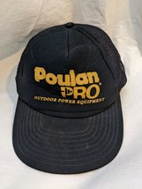 Vintage Poulan Pro Outdoor Power Equipment Black Trucker Snapback Hat Sp... - $19.79