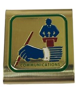 BSA COMMUNICATIONS METAL BELT SLIDE MERIT CLIP BOY SCOUTS OF AMERICA VIN... - $6.22 CAD