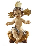 Sitting Infant Jesus in the manger 7&quot;  Statue, New #AB-228 - $42.99