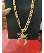 Gold Plated Chain With Scorpio Pendant - $89.10