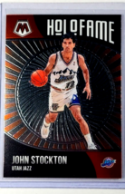 2020 2020-21 Panini Mosaic HoloFame #13 John Stockton HOF Utah Jazz - £1.75 GBP