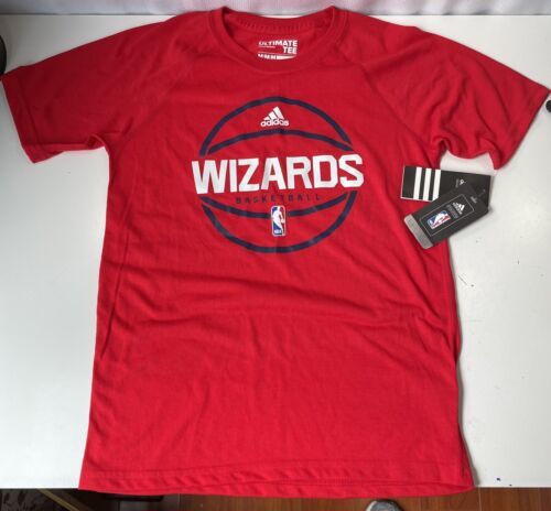 Primary image for Adidas Washington Wizards Red Short Sleeve T-Shirt Basketball Boys M 10/12 New