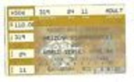 2001 World Series Ticket Stub Game 6 Diamondbacks Yankees - £64.00 GBP