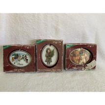 Lot Of 4 - Vintage 1994 American Greetings Ornament Merry Christmas Sist... - $7.87