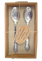 Towle Living Olde Newbury Artisans Mint Julep Spoons Set of 2 NEW - £13.39 GBP