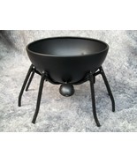 Black Metal Spider Themed Candy Bowl Holder Trick or Treat Halloween Dec... - $549.22 MXN