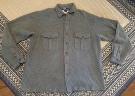 Men’s Polo Ralph Lauren Button Up Coat Shirt Size XL Gray - $23.36