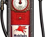 Mobilgas Clock Face Gas Pump by Michael Fishel Plasma Cut Sign - $49.45