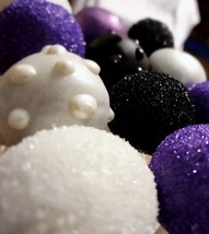 Purple, Black, and White Cake Pops - £38.36 GBP