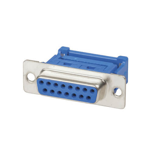 Female IDC Connector (Blue) - DB15 - $15.99
