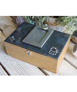 Cat Urn Box for Ashes Pet Urn Cremation, Memorial Urn with Photo 6" x 4" x 2.5" - $63.15 CAD