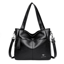 Large Capacity PU Leather Shoulder Crossbody Bags For Women Casual Ladies Messen - £41.05 GBP