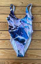 vapor 95 NWOT women’s one piece marble print swimsuit size XS Blue Purple J2 - £14.07 GBP