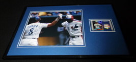Gary Carter Framed 11x17 Game Used Jersey &amp; Photo Display Expos w/ Andre... - £58.66 GBP
