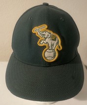 Oakland Athletics A’s New Era Authentic Collection Hat Cap MLB Size 7 1/8 - £15.58 GBP