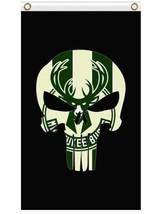 Milwaukee Bucks Flag 3x5ft Banner Polyester basketball World Champion Bu... - $20.00