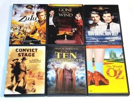 Zulu, Convict Stage, Ten Commandments, Wizard Of Oz, Gone With The Wind... DVD  - £13.81 GBP