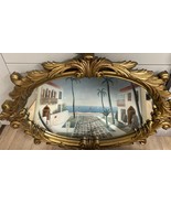 ✨ Vintage Gilded Gold Ornate Wall Mirror 45” x 31.5” 1980s Floral Design ✨ - $7,061.65 MXN