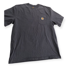 Carhartt Mens L Loose Fit Heavyweight Short-Sleeve Steel Gray Pocket - $15.27