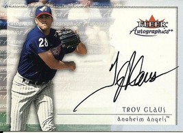 2001 Fleer Autographics Troy Glaus Angels - £9.96 GBP