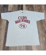 VTG MLB Chicago Cubs Suck Magic Number 911 Baseball T-Shirt Gray Men’s S... - $277.93 MXN