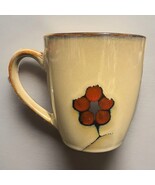 Pfaltzgraff Studio Aster 12 oz Coffee Mug Red Flower Cup Beige Brown Rep... - $20.83 CAD