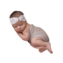 Sparkling Stretch Lace Headband with Rhinestone for Baby Girls and Toddlers Pree - £24.92 GBP