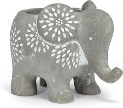 Elmer Small Elephant Planter, Grey, From The Abbott Collection 27. - £27.13 GBP