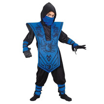 Fun World Boys&#39; Blue Ninja Halloween Costume Set Size M(8) - £14.72 GBP