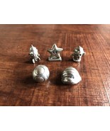 Nintendo Monopoly Collector’s Edition 5 Replacement Tokens Pieces Pewter - £11.05 GBP