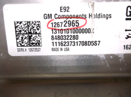 15-16 CHEVROLET COLORADO/CANYON/ATS/ 3.6L /  ENGINE COMPUTER/ECU/PCM image 2